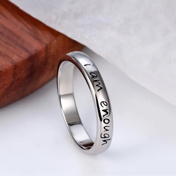 I Am Enough Empowerment Ring (SIZED) - Picture 2 of 8
